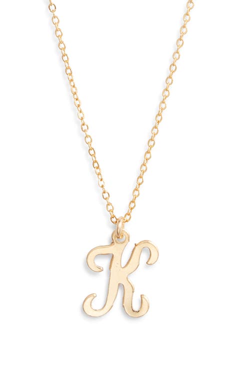 Gianna Initial Pendant Necklace