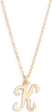 Set & Stones Gianna Initial Pendant Necklace