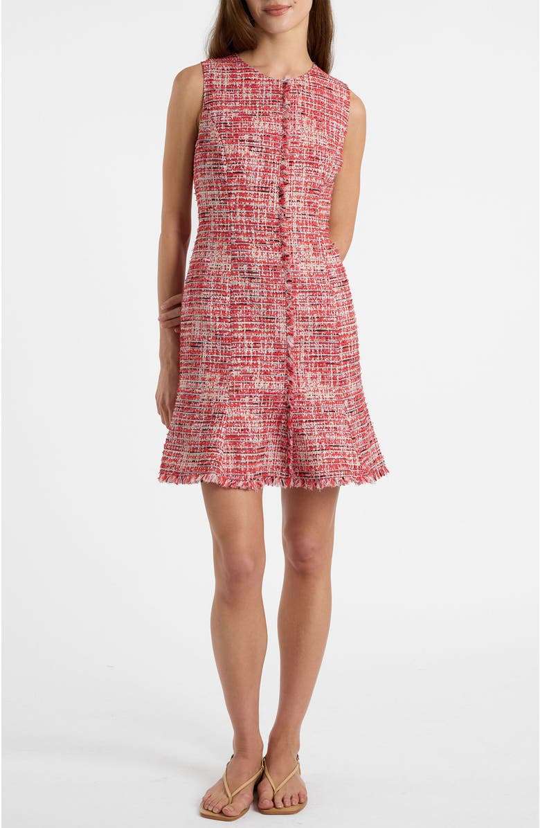 Santorelli Curona Sleeveless Sheath Dress, Alternate, color, Chili Pepper