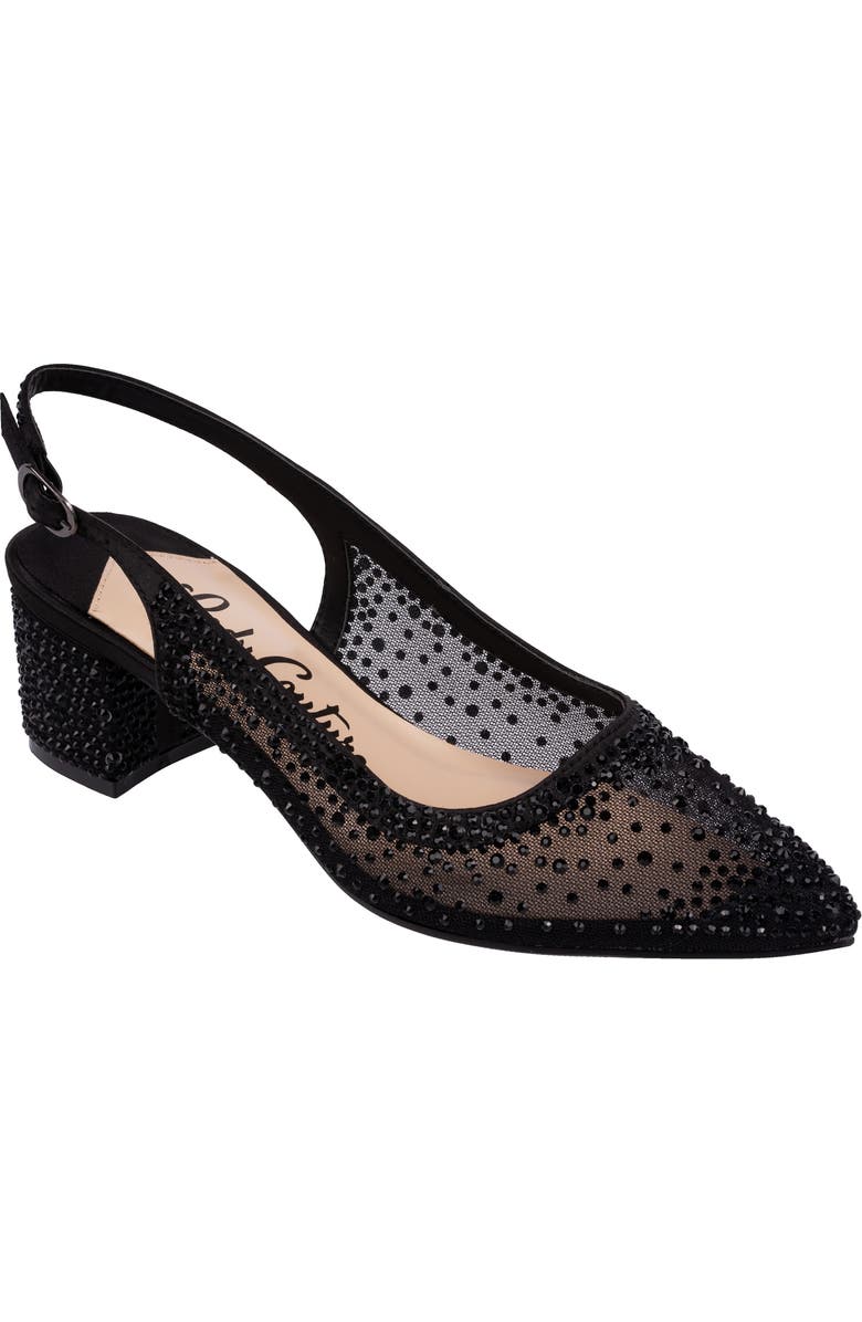 LADY COUTURE Rhinestone Mesh Slingback, Main, color,