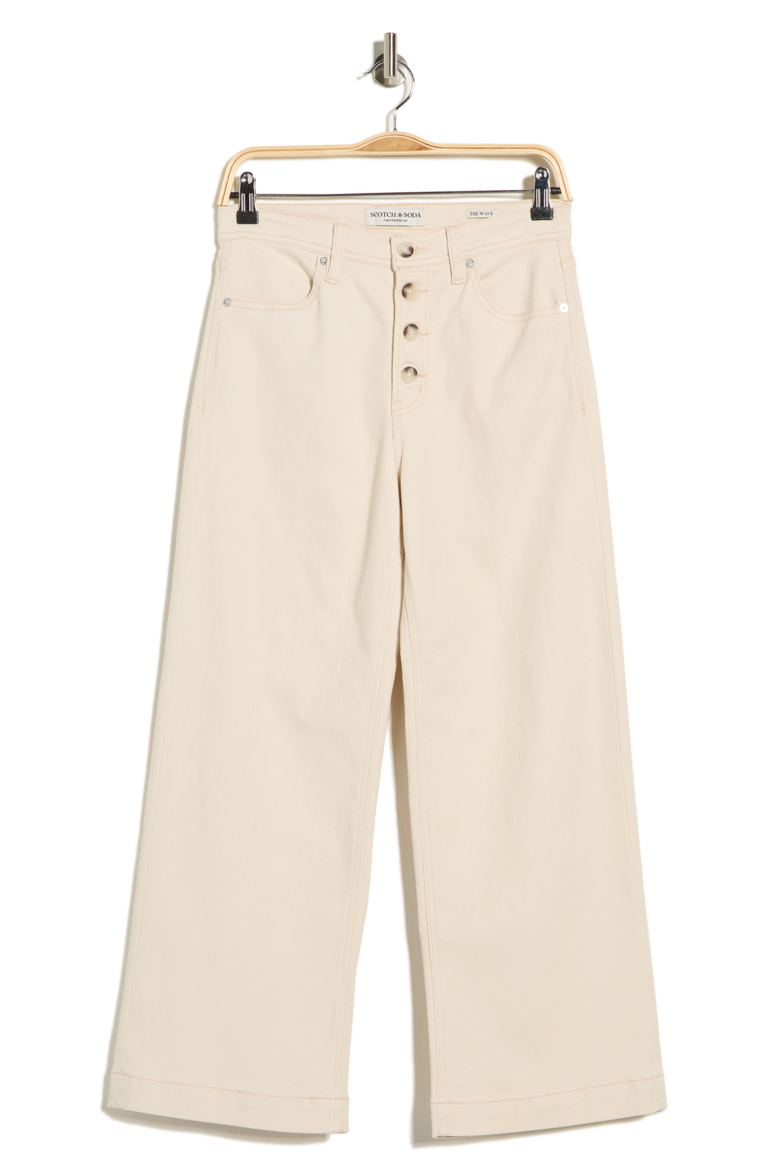 Scotch & Soda The Wave High Waist Crop Wide Leg Jeans