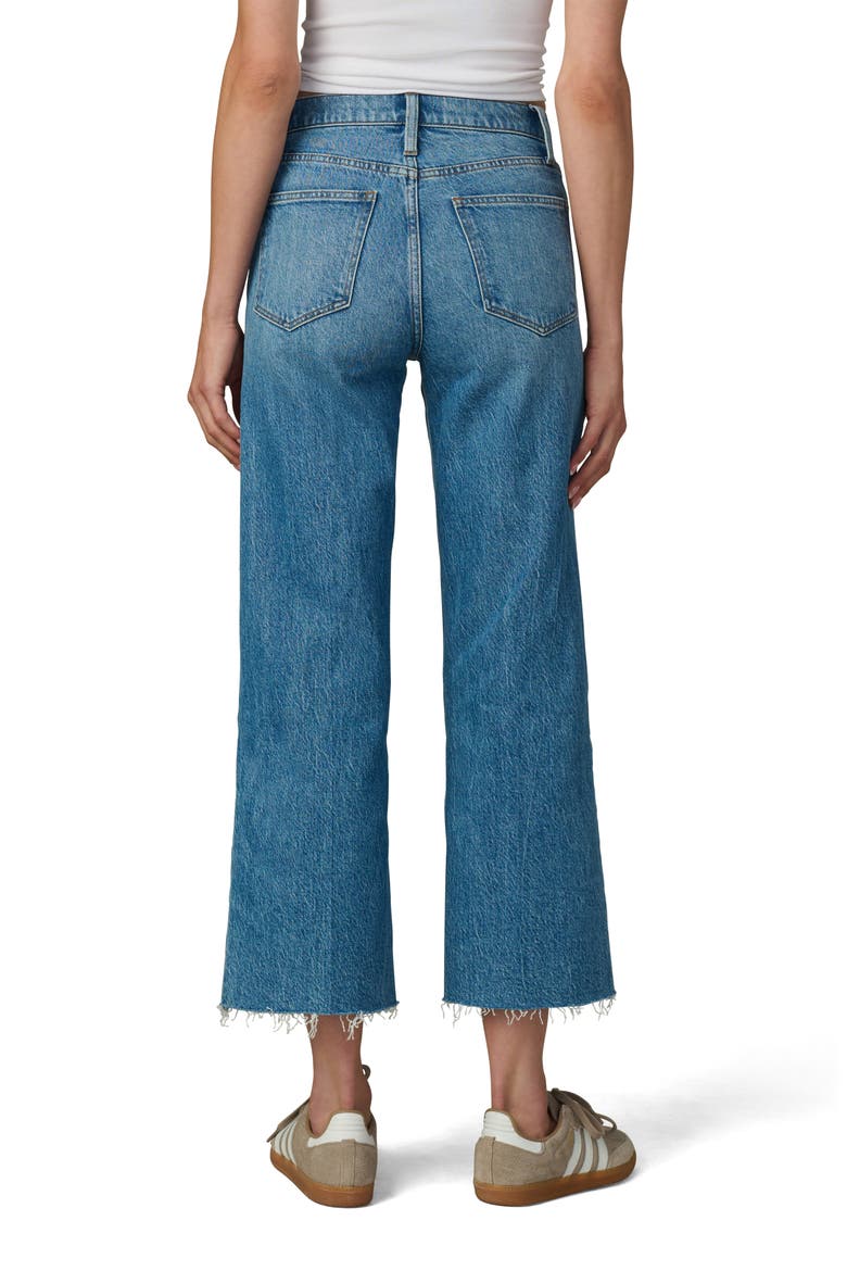 The Blake Raw Hem High Waist Crop Wide Leg Jeans, Alternate, color, GRACEFUL