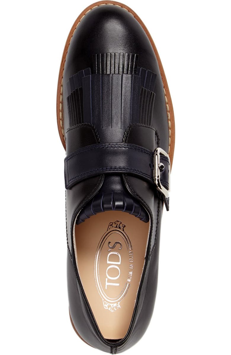 Tod's Kiltie Fringe Platform Loafer, Alternate, color,