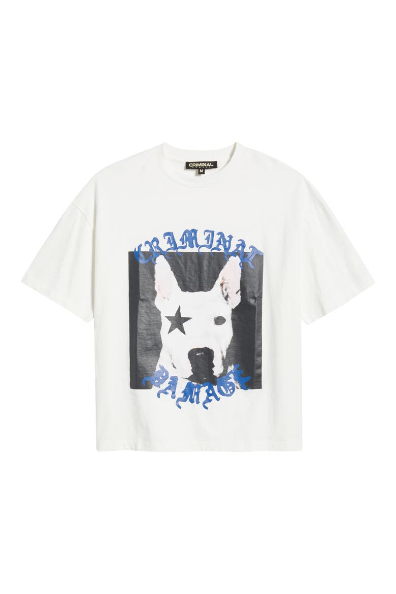 Star Dog Cotton Graphic T-Shirt, Alternate, color, OFF-WHITE