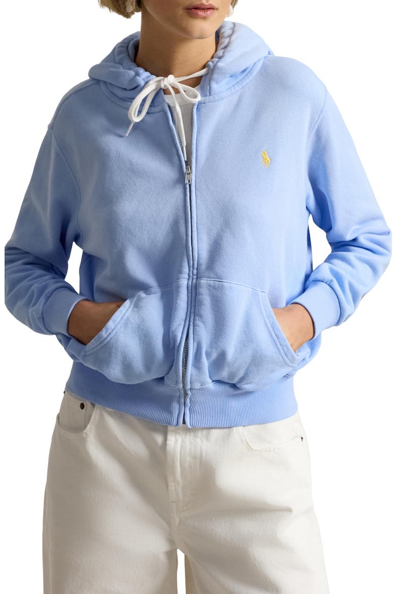 Polo Ralph Lauren Full Zip Cotton Blend Fleece Hoodie (Women