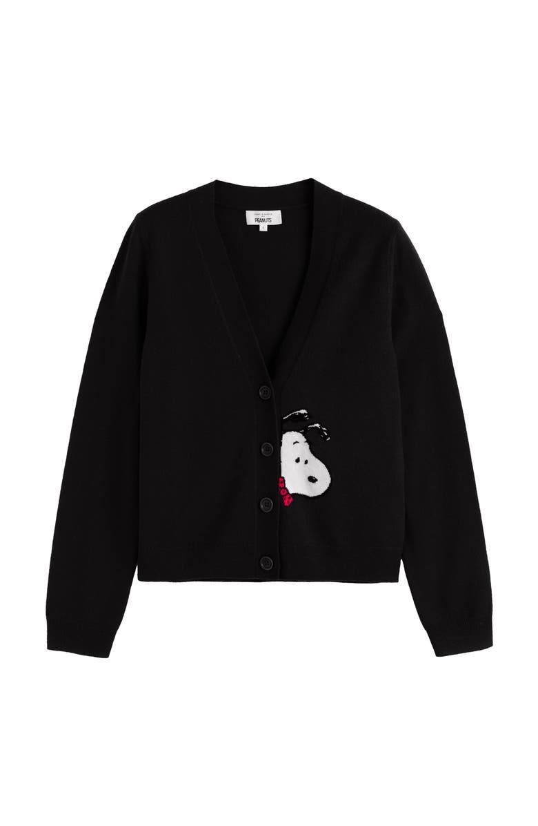 Chinti & Parker Wool-Cashmere Snoopy Peekabow Cardigan, Alternate, color, 