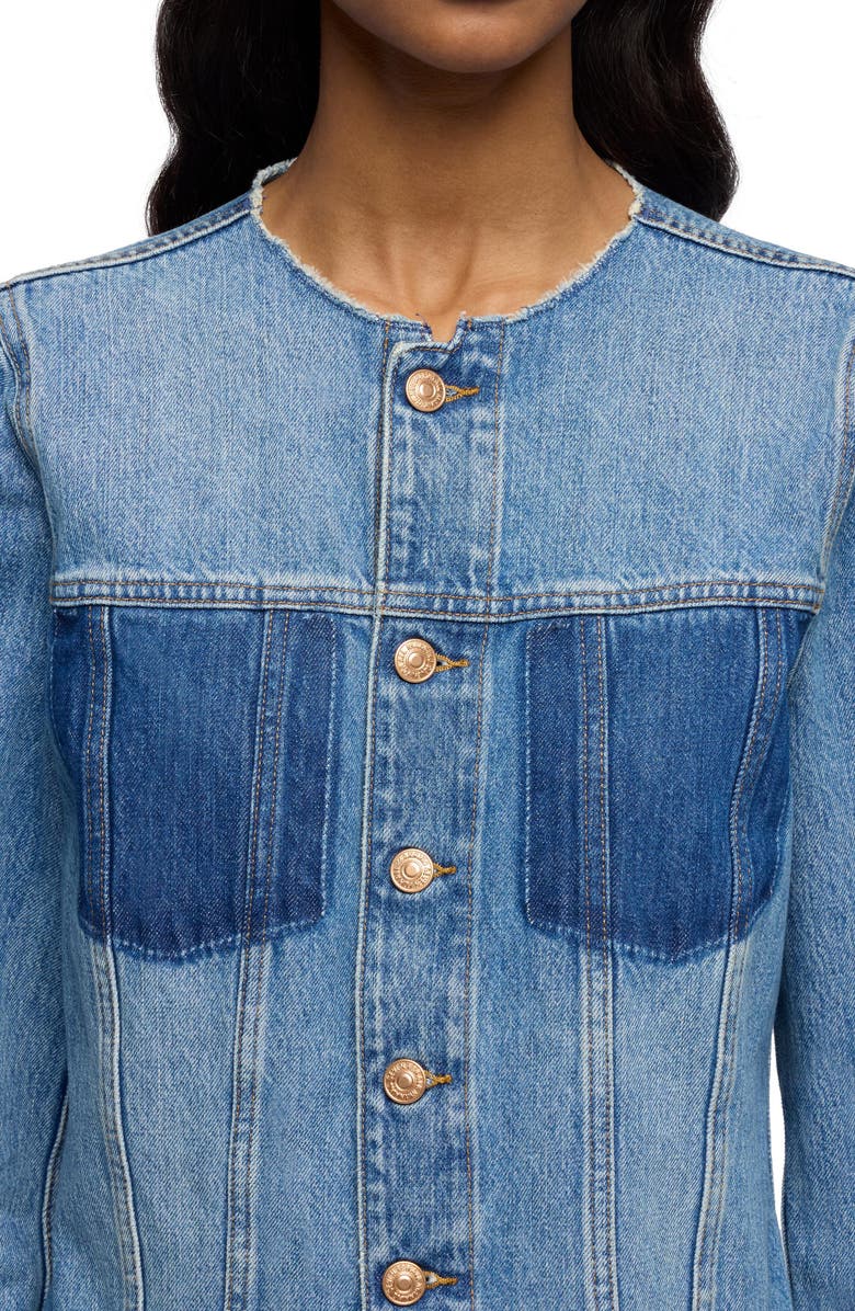 7 For All Mankind Vicky Denim Jacket, Alternate, color, Shadowcrest