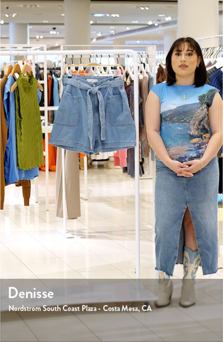 Denim Paperbag Shorts, sales video thumbnail