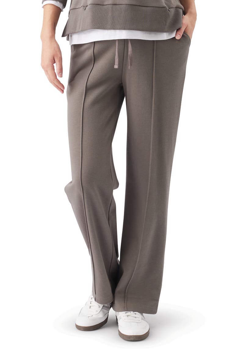 Terry Wide Leg Jogger, Main, color, Earth