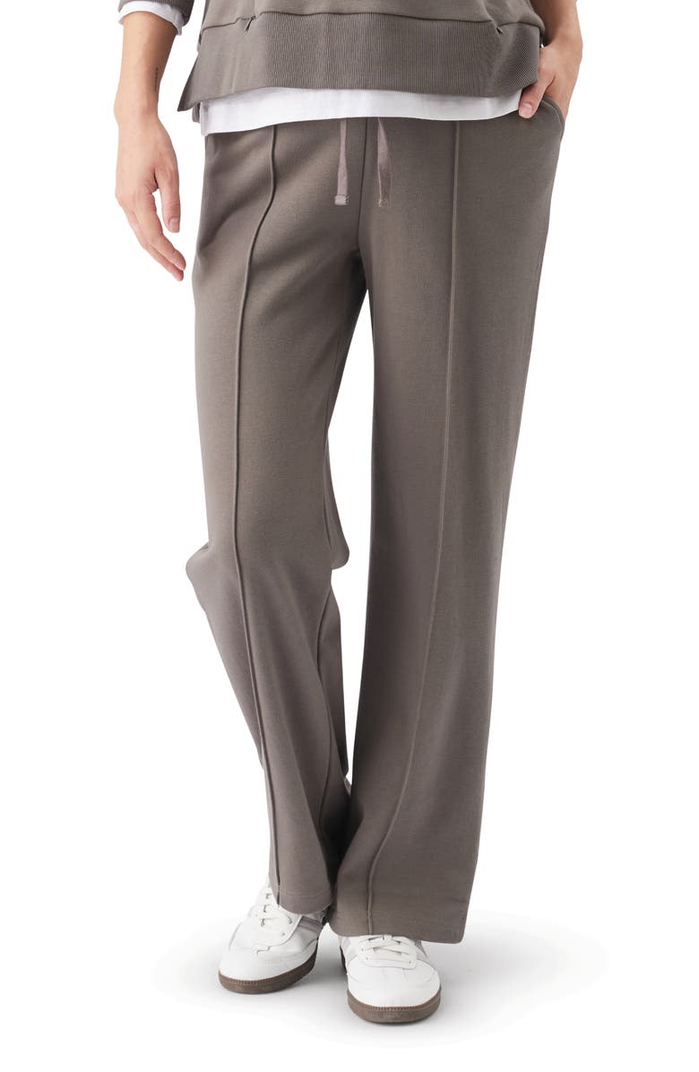 Ripe Maternity Terry Wide Leg Jogger, Main, color, Earth