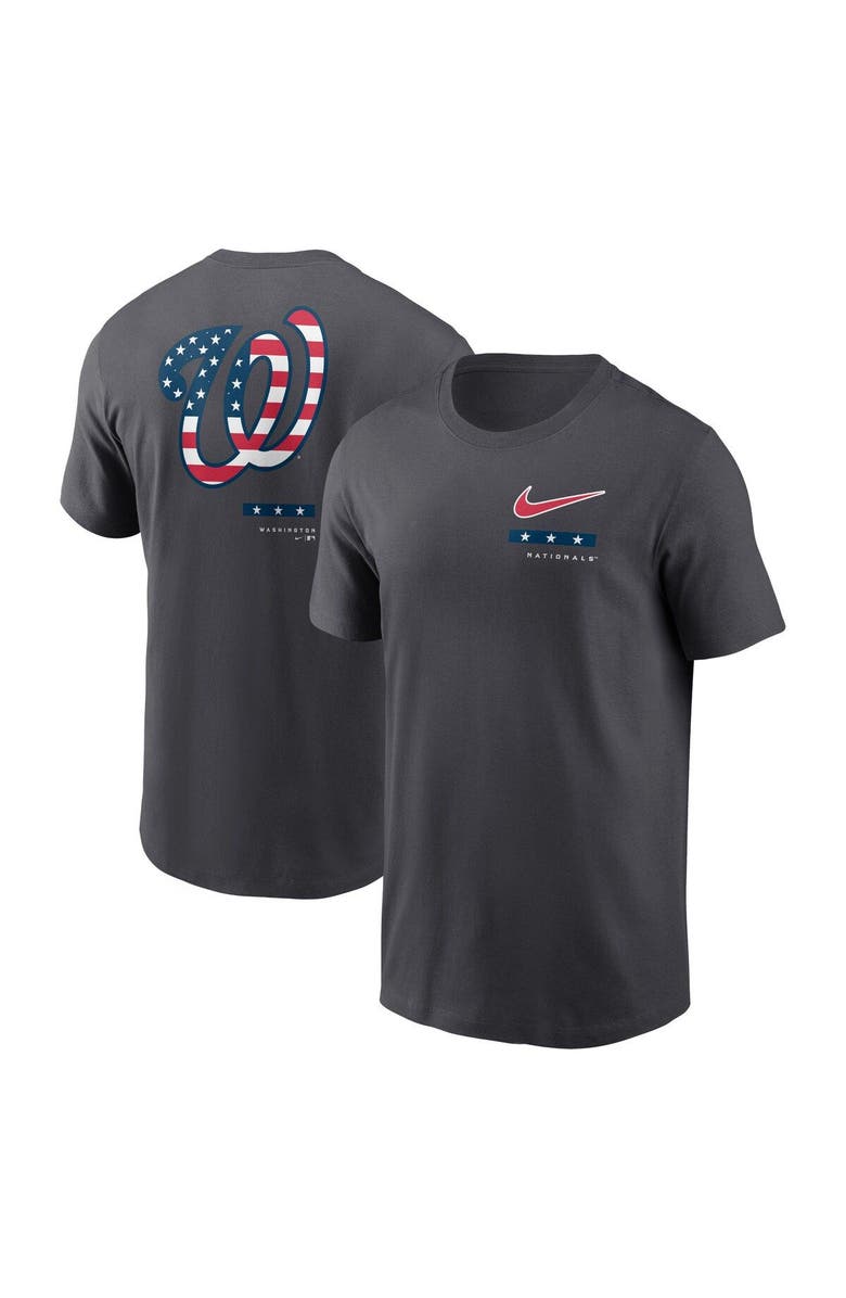 Nike Men's Nike Anthracite Washington Nationals Americana T-Shirt, Main, color, 