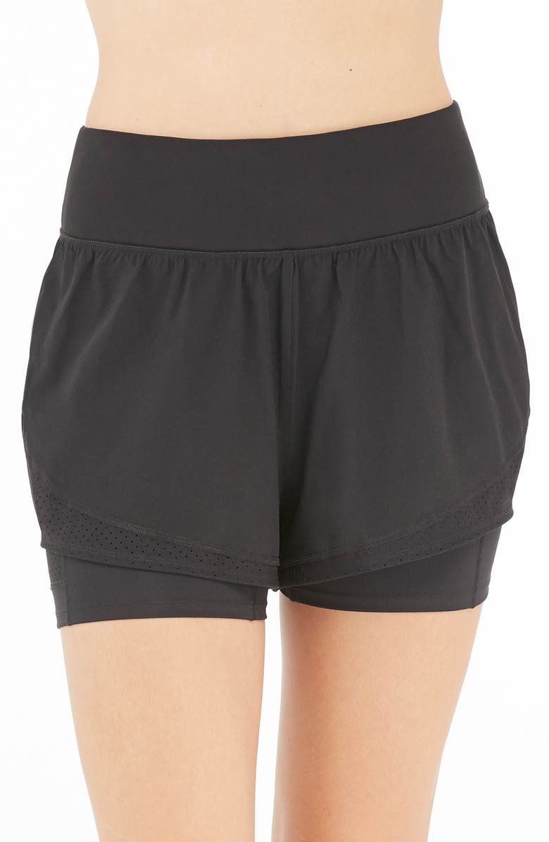 SPANX<sup>®</sup> Get Moving Double Layer Shorts, Main, color,