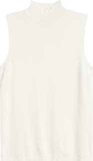Anne Klein Sleeveless Mock Neck Sweater