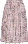 ST. JOHN Eyelash Tweed Skirt