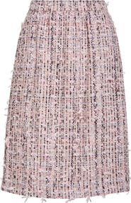 ST. JOHN Eyelash Tweed Skirt