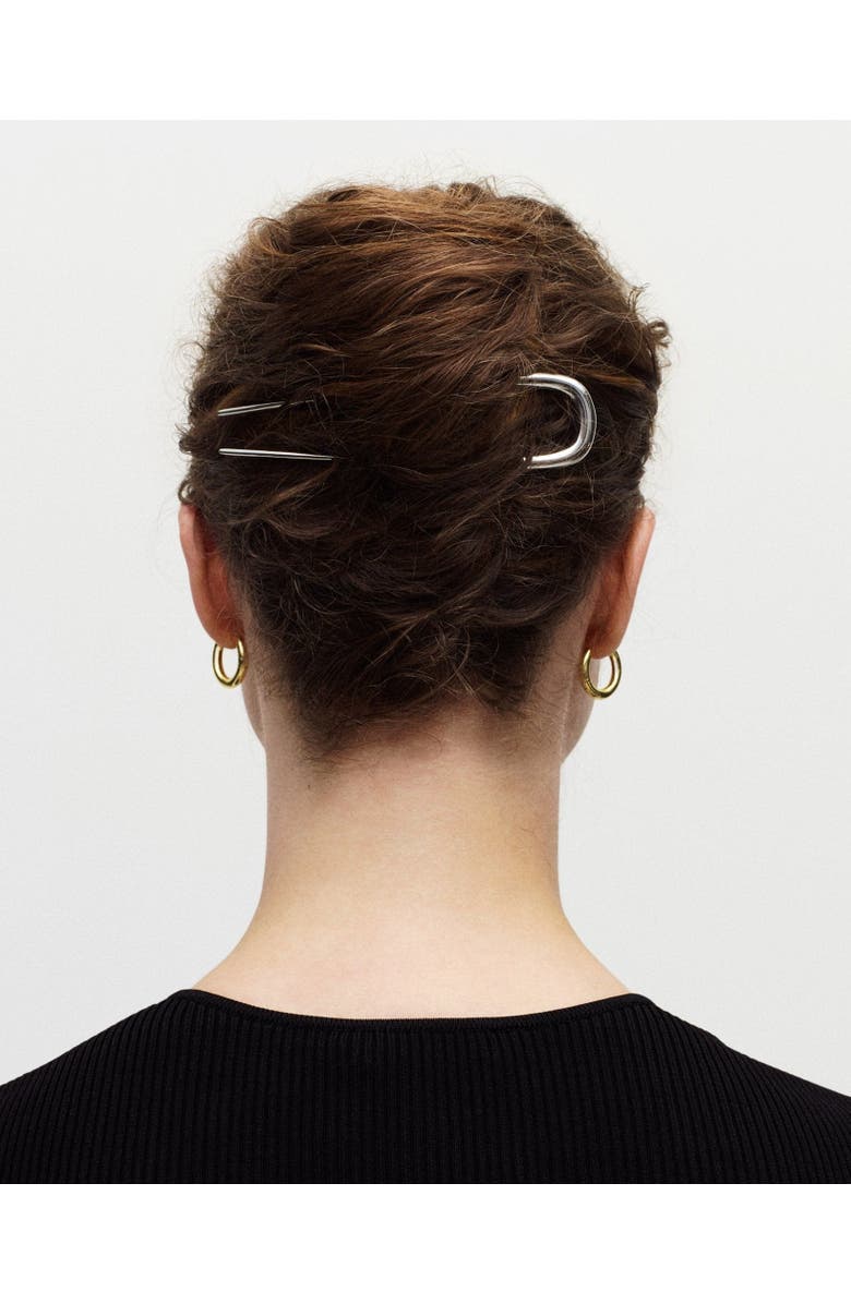 MACHETE Midi French Hair Pin, Alternate, color, Silver