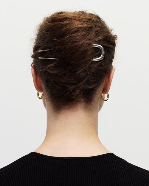 Machete Midi French Hair Pin In Metallic