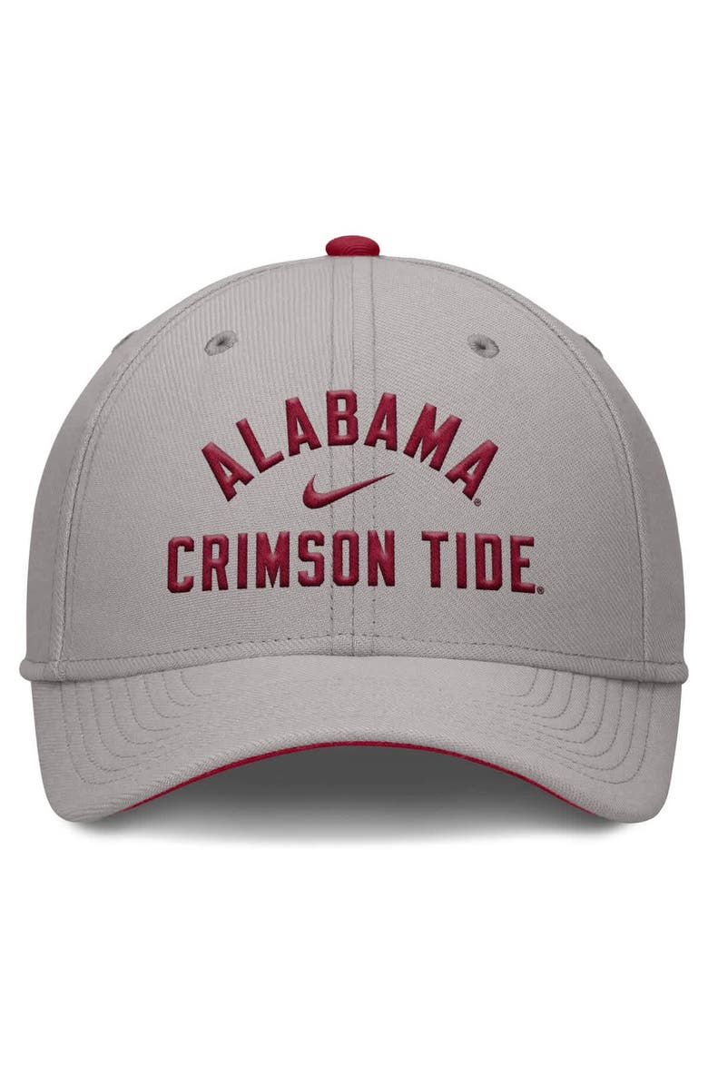 Nike Men's Nike Gray Alabama Crimson Tide Rise Prep Performance Flex Hat, Alternate, color, Gray