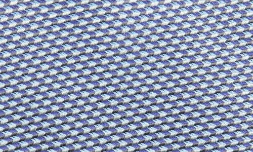 David Donahue Textured Solid Silk Tie In Gray