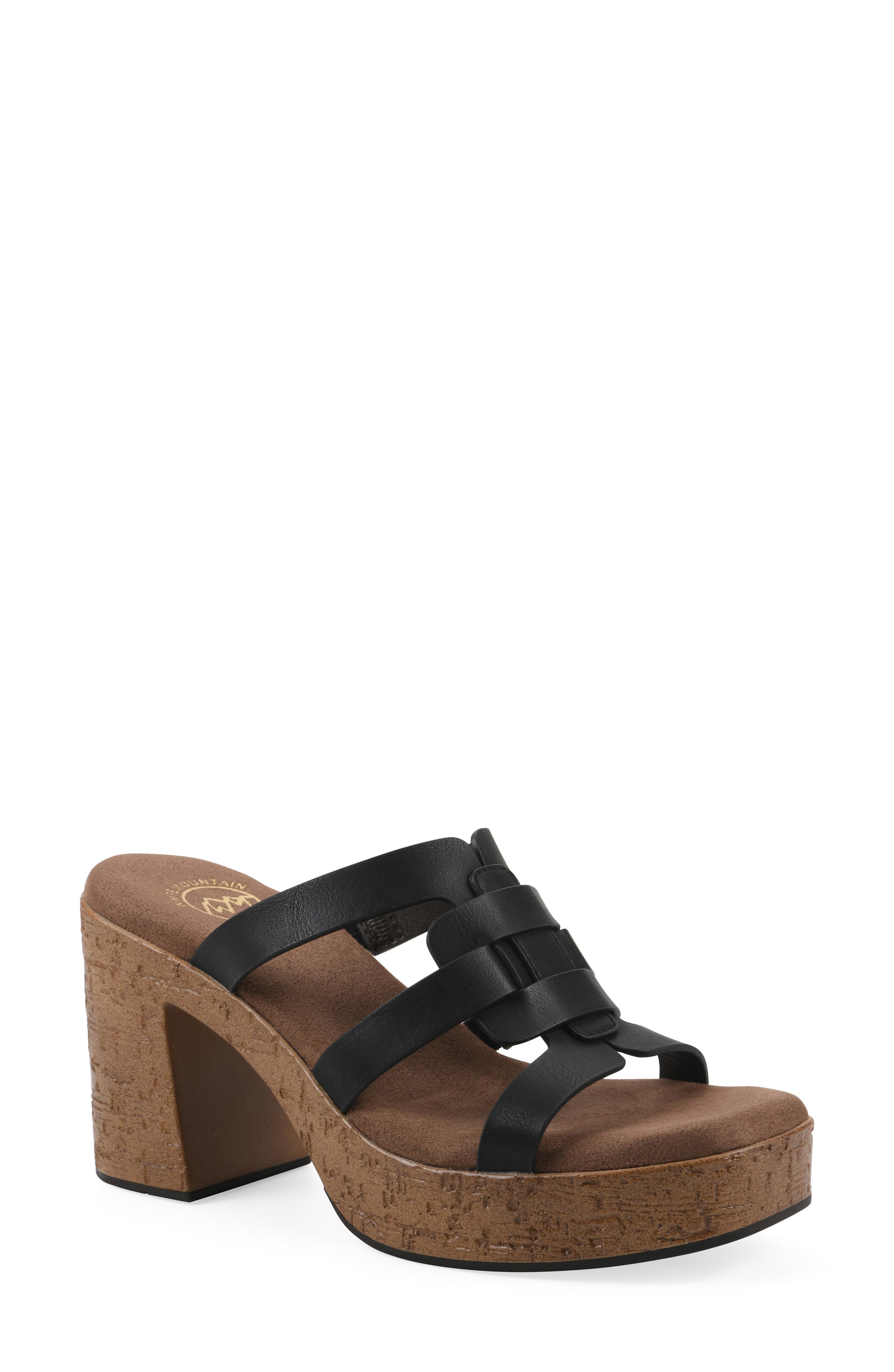 White Mountain Footwear Barillo Platform Slide Sandal