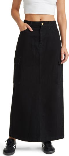 Denim Maxi Skirt