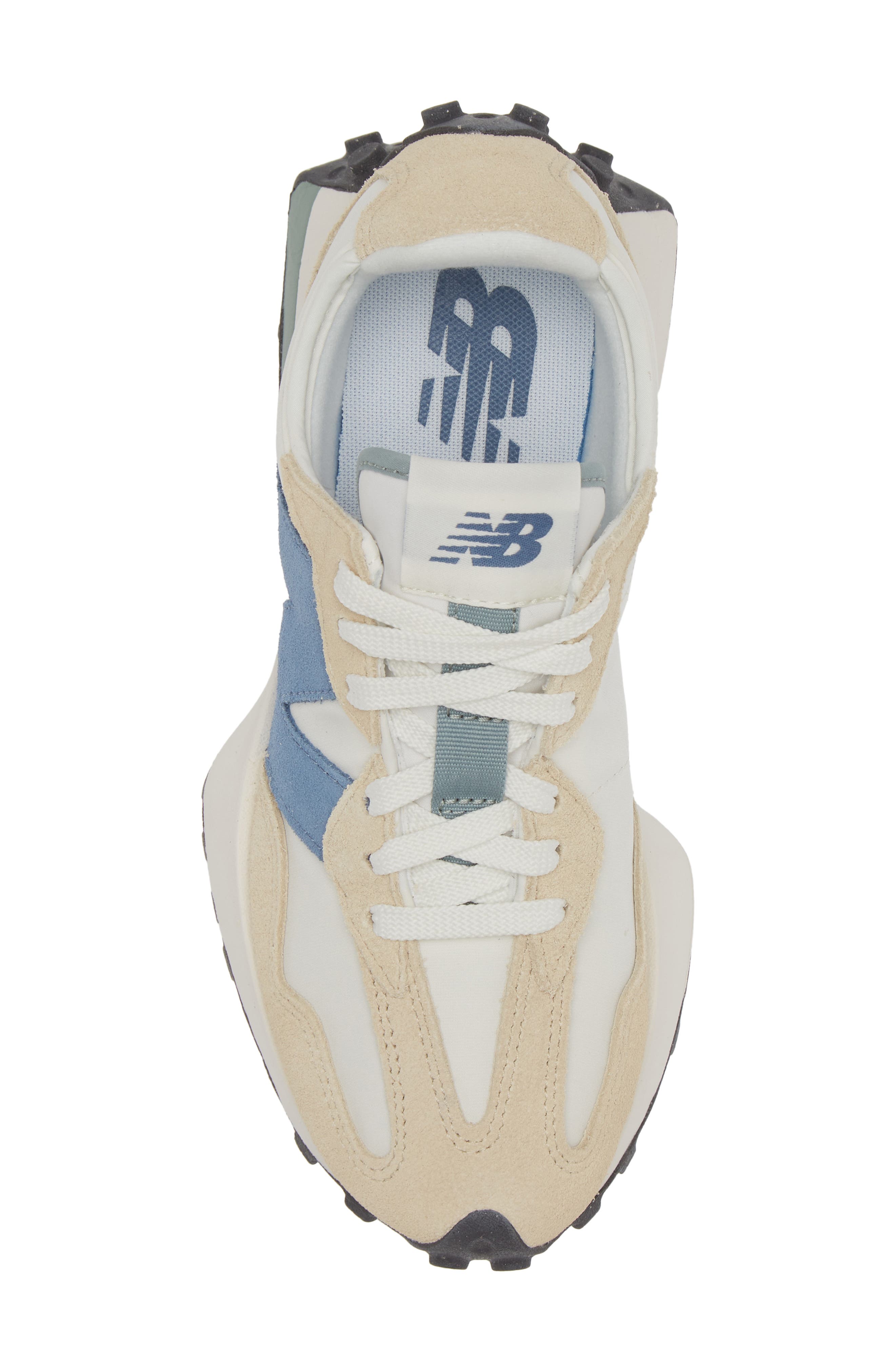 327 Sneaker, Alternate, color, MERCURY BLUE/ SANDSTONE