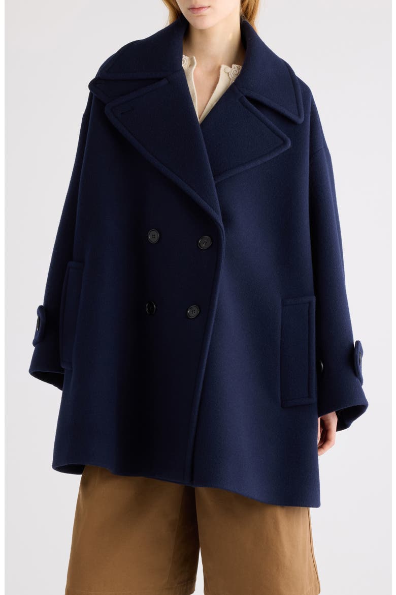 Iconic Soft Wool Blend Coat, Main, color, EVENING BLUE