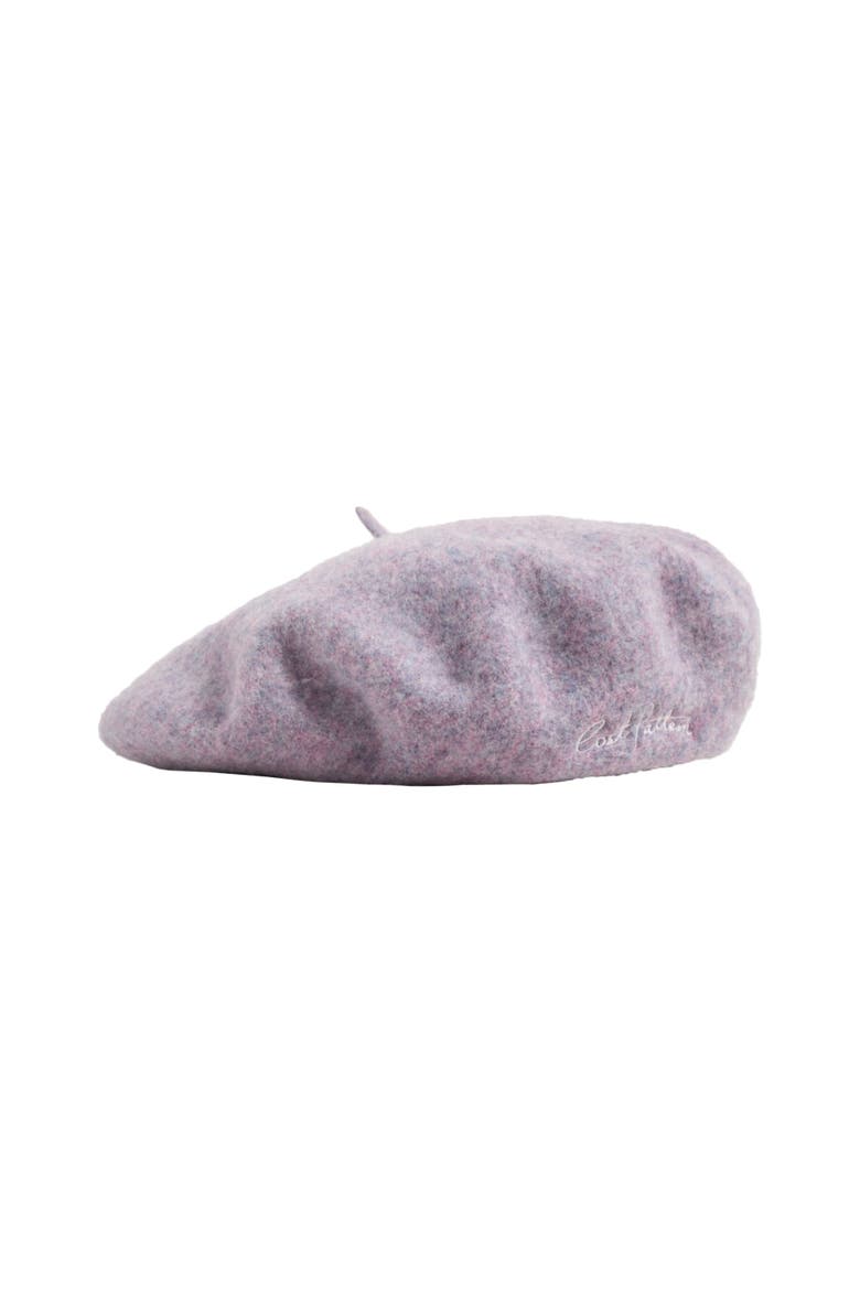 "Bon Chic" Wool Beret, Main, color, Mauve