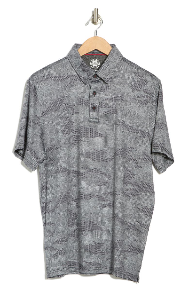 FLAG AND ANTHEM Destin Camo Dot Perforated Polo, Alternate, color,