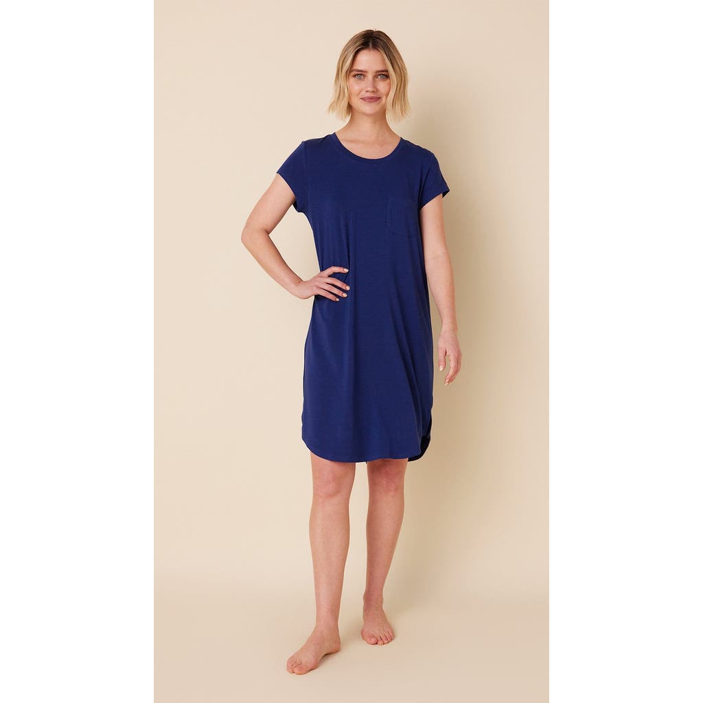 The Cat's Pajamas Pima Knit Short Sleeved Sleep Shirt