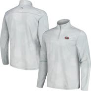 Tommy Bahama Men's Tommy Bahama Gray San Francisco 49ers Delray Frond IslandZone Half-Zip Sweatshirt