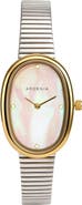 Adornia Amalfi Oval Two Tone Watch, 33mm