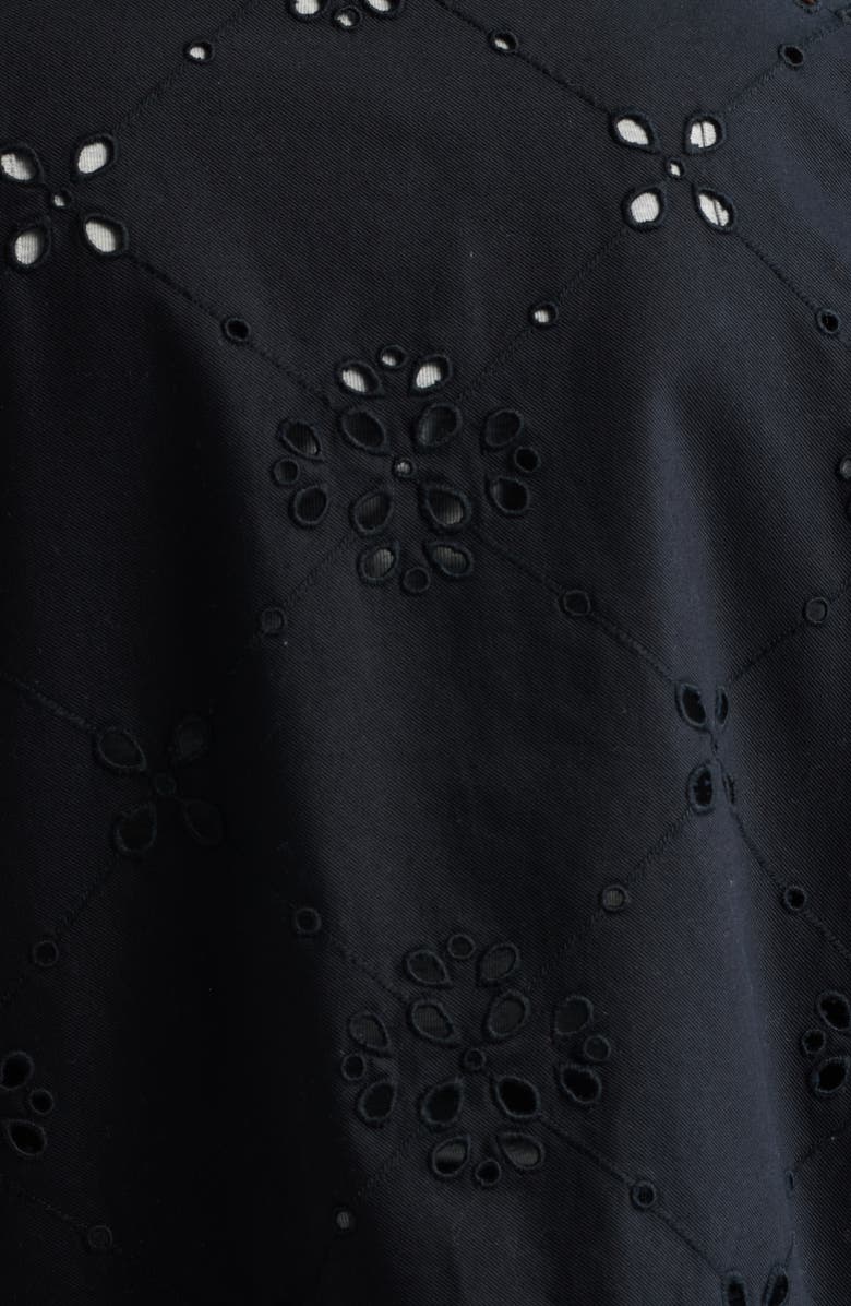 Caslon<sup>®</sup> Eyelet Lace Jacket, Alternate, color, Black