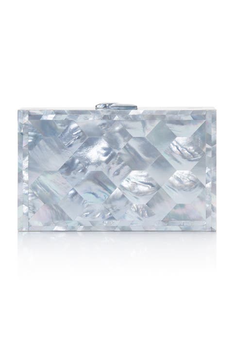 Athena Pale Blue Mother of Pearl Bag