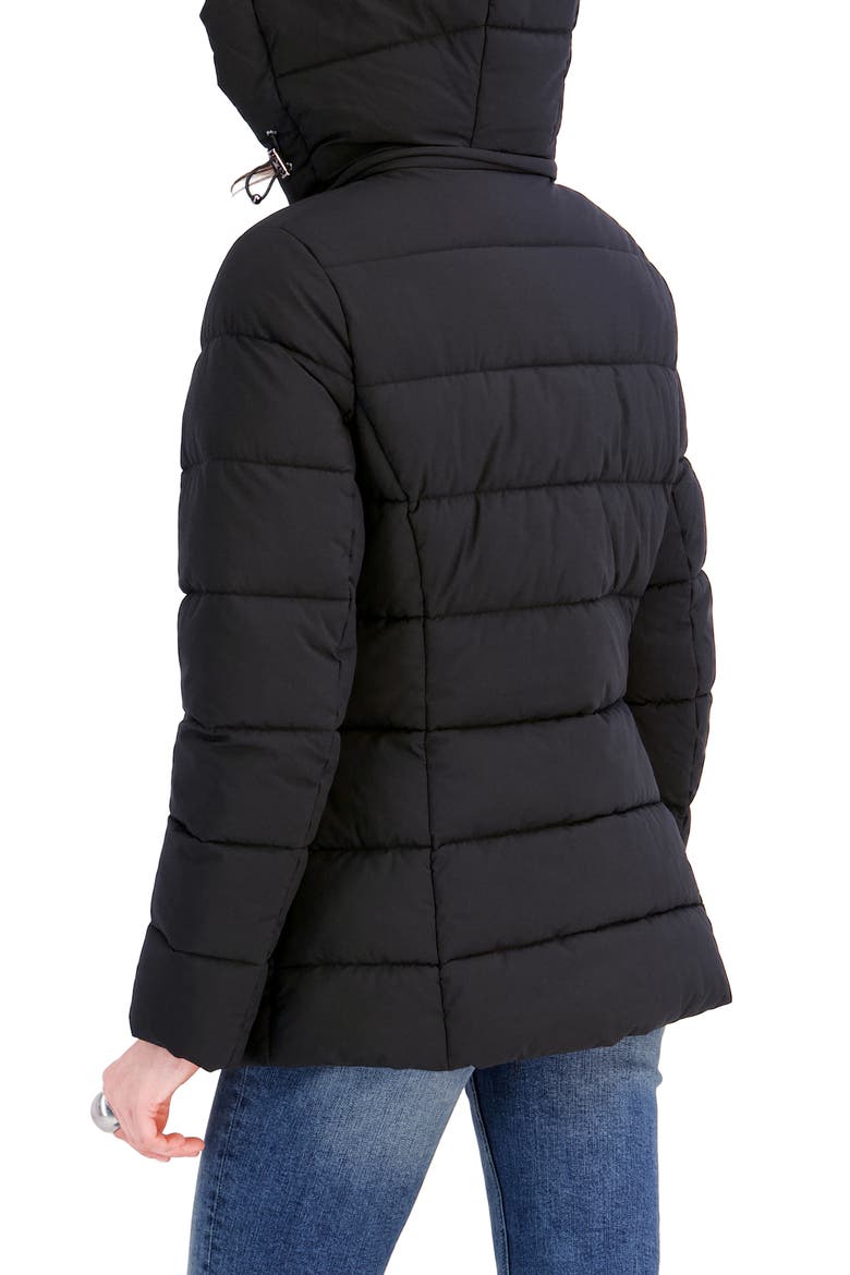 June Hooded Puffer Jacket, Alternate, color, BLACK