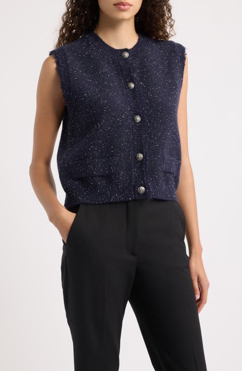 Lilah Metallic Sweater Vest