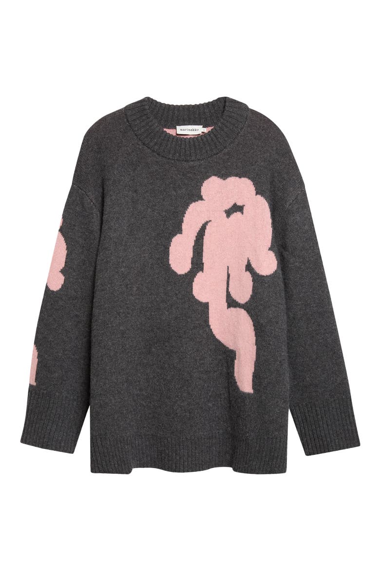 Kartakteri Kukkahattu Crewneck Sweater, Alternate, color, GREY