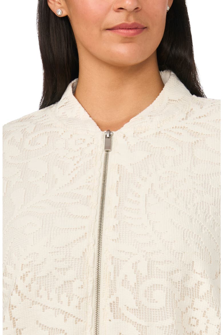 Lace Bomber Jacket, Alternate, color, NEW IVORY