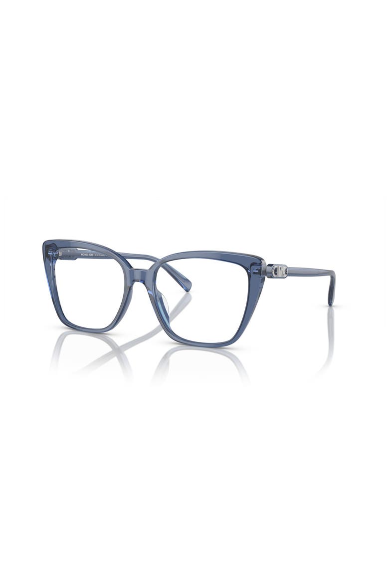 53mm Square optical glasses, Main, color, Blue