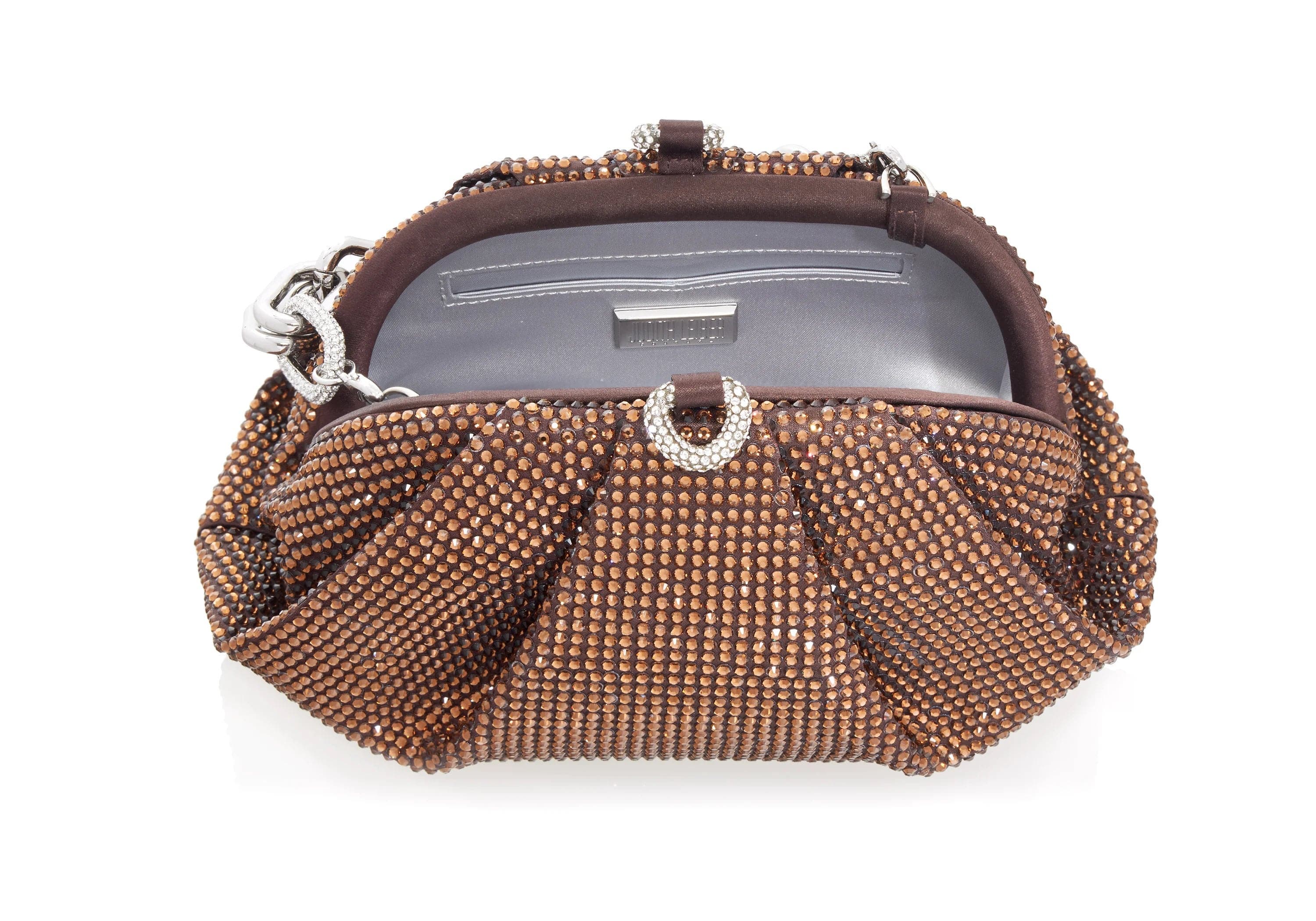 Gemma Clutch, Alternate, color, Silver Chocolate
