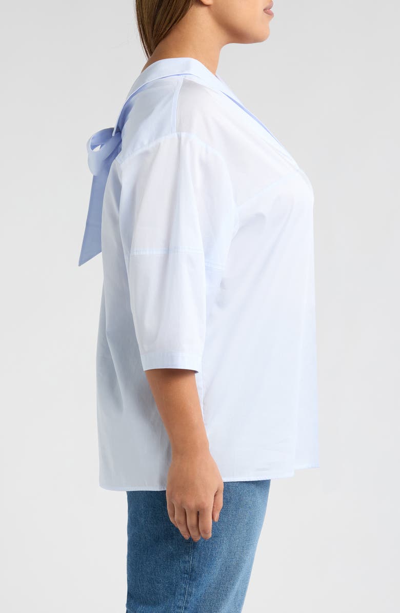 HARSHMAN Oriana Cotton Top, Alternate, color, Light Blue