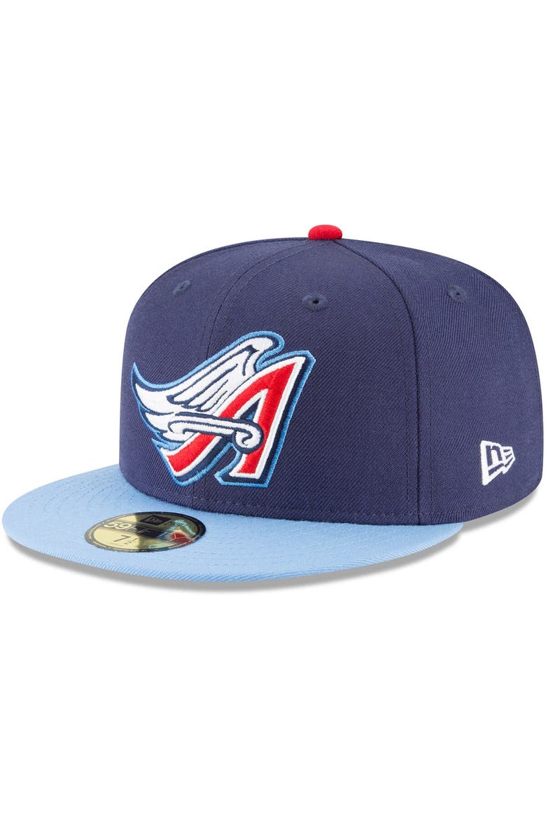 Men's New Era Navy California Angels Cooperstown Collection Wool 59FIFTY Fitted Hat, Main, color, Navy