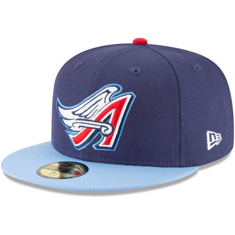 Men's New Era Navy California Angels Cooperstown Collection Wool 59FIFTY Fitted Hat