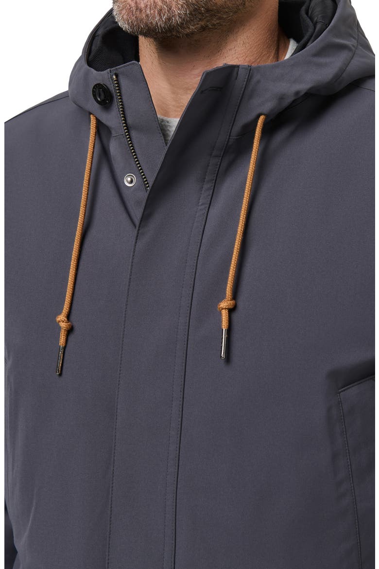Mountain Pass Waterproof Hooded Long Jacket, Alternate, color, EBONY