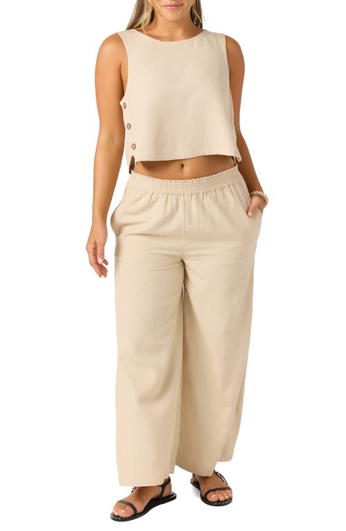 O'neill Sanders Wide Leg Pants In Neutral