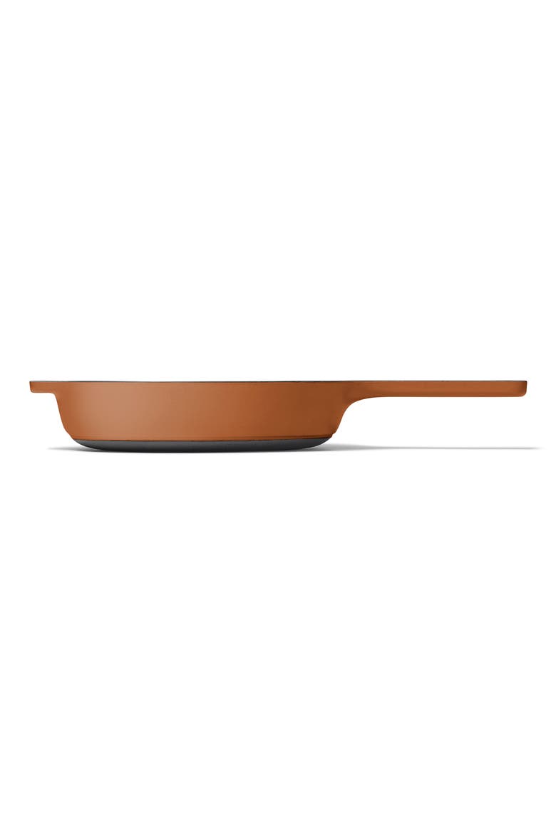 8-Inch Enameled Cast Iron Skillet, Alternate, color, RUST