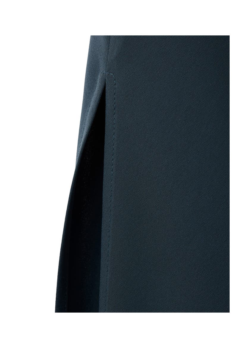 Drawstring Waist Maxi Skirt, Alternate, color, NAVY