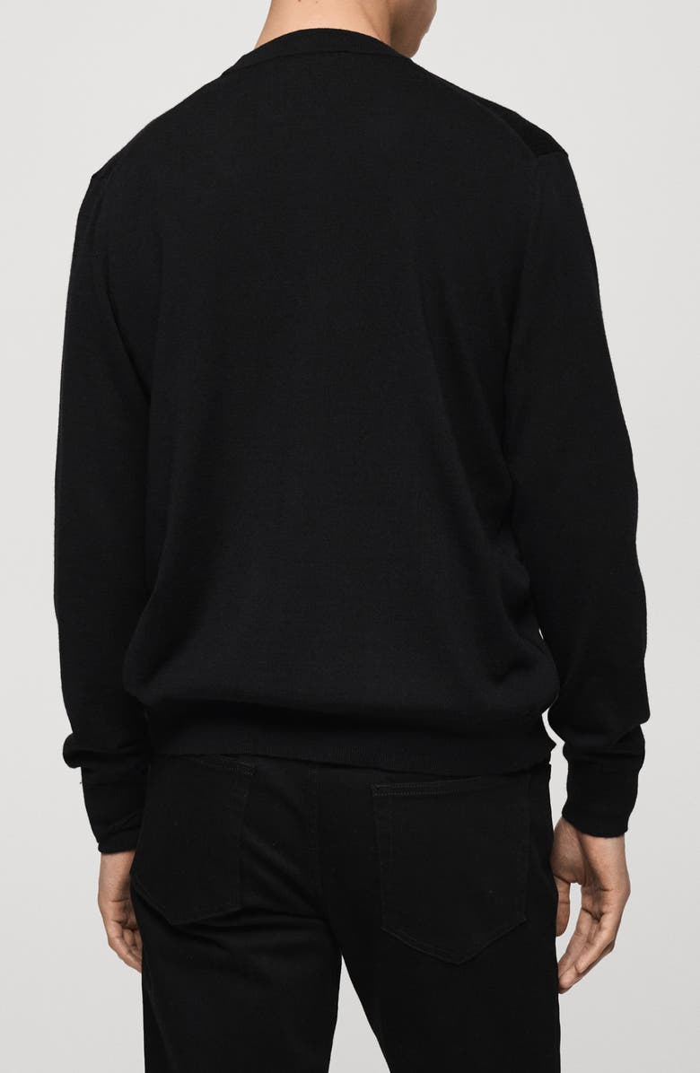 MANGO Merino Wool Polo Sweater, Alternate, color, 