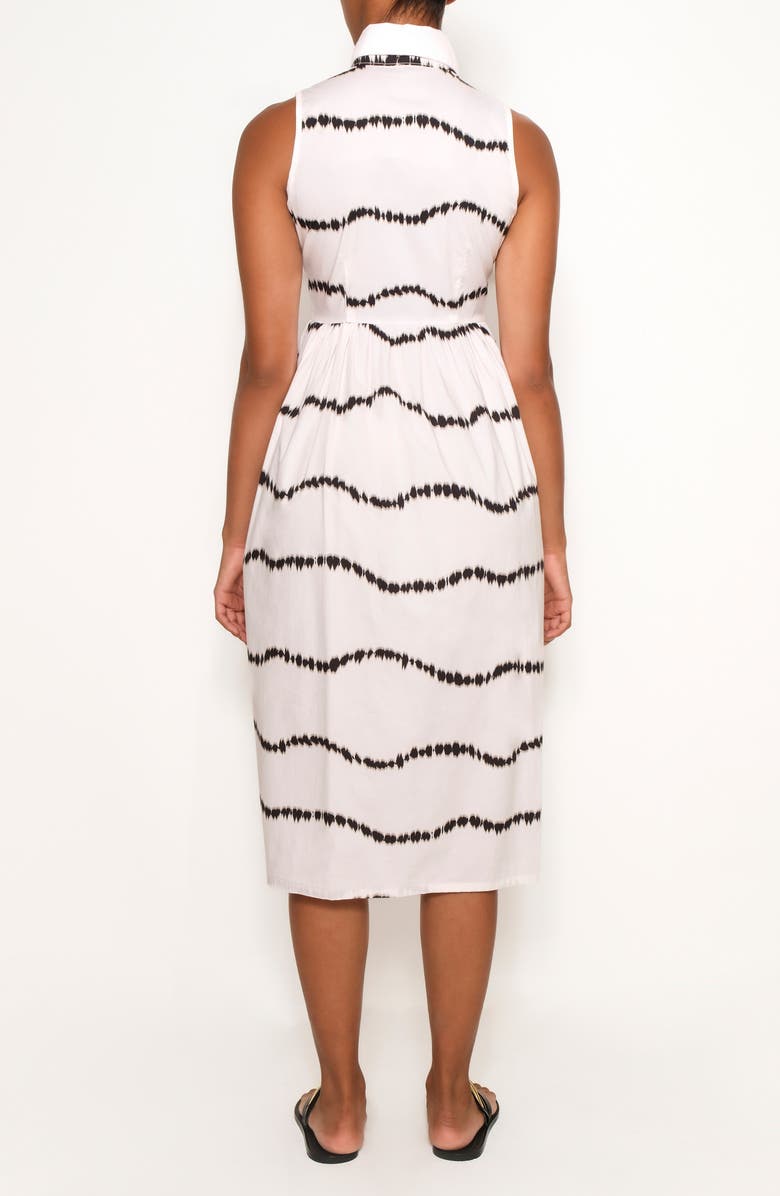 The Lulo Project Pier Sleeveless Midi Shirtdress, Alternate, color, Waves