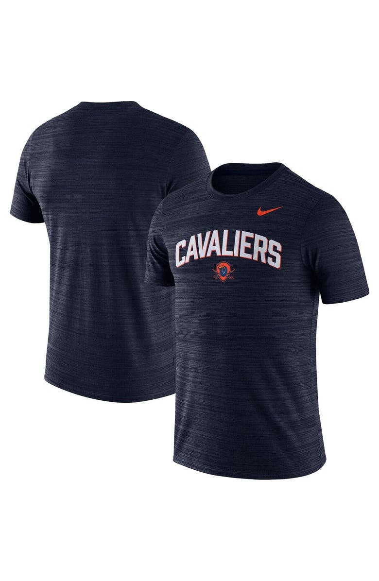 Nike Men's Nike Navy Virginia Cavaliers 2022 Game Day Sideline Velocity Performance T-Shirt, Main, color, 
